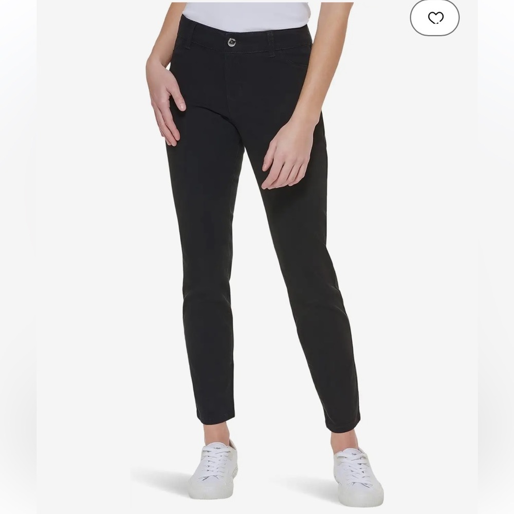 Calvin Klein midrise slim stretch cotton pants - size 6 - brand new
